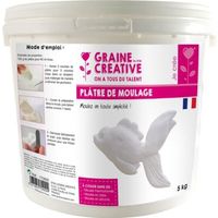 Plâtre de moulage 5 kg - Graine créative Blanc