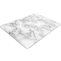 Decormat 100x70cm Tapis De Protection Pour Les Chaises - marbre blanc