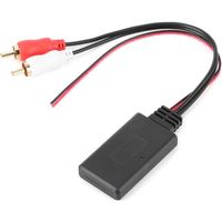 Adaptateur AUX pour voiture Adaptateur de module Bluetooth sans fil universel Connecteur radio audio UX 2 Câble auxiliaire RCA