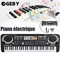 Piano électrique 61 touches numériques clavier numérique piano instruments de musique enfants jouet avec microphone EU plug HB042