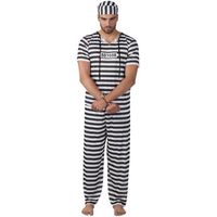 Déguisement prisonnier homme Boland - modèle Prisonnier - noir et blanc - adulte