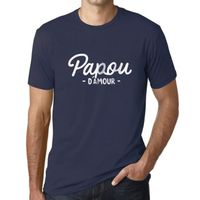 Homme Tee-Shirt Papou D'Amour T-Shirt Vintage French Marine 4XL
