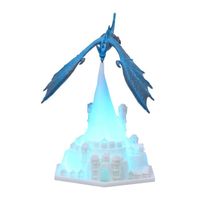 Veilleuse LED, Veilleuse imprimée en 3D petit dragon volant LED ornements créatifs - Bleu