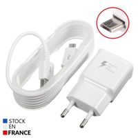Pack Chargeur 3A pour APPLE Iphone 7 + Câble Micro USB - Chargeur Ultra Rapide et Puissant 3A + Câble Micro USB