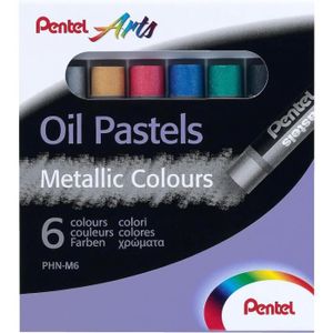 PASTELS - CRAIE D'ART Arts PHN-M6 Pastels à l'huile métallisés Boîte de 6 couleurs.[Q1827]