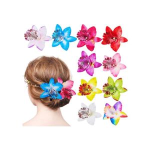 Pince clip à cheveux fleur de tournesol jaune