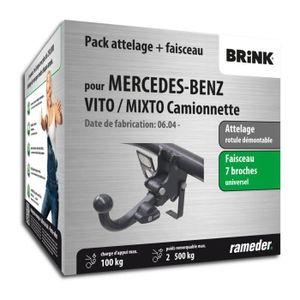ATTELAGE Attelage - Mercedes-Benz VITO / MIXTO Camionnette 