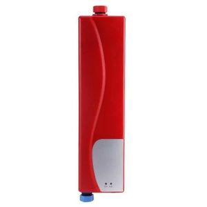 Mini Chauffe-Eau Instantan/é /Électrique 220V 3000W Sans R/éservoir pour Cuisine Salle de Bains Prise Standard Europ/éenne Rose