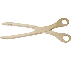 BARBECUE Ustensiles pour barbecue K&K Barbecue Tongs - Kitchen Tongs made from Beech Wood, 27.5 x 7.0 cm by K&K Keramik 178617