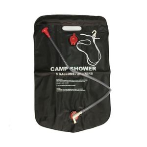 TENTE DE DOUCHE Accessoire Camping,Sac de douche portable solaire en plein air de 20l,sac de douche pour randonnée camping,tuyau avec - Type Beige