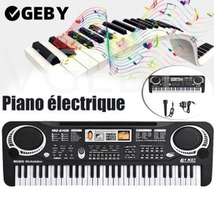 PIANO Piano électrique 61 touches numériques clavier numérique piano instruments de musique enfants jouet avec microphone EU plug HB042