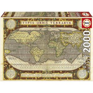 PUZZLE Puzzle - EDUCA - Planisphere - 2000 pièces