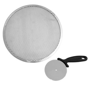 Lot De 6 Plaques à Pizza En Acier Inoxydable WOPPLXY - Diamètre 30 Cm, Idéales Pour Four Et Service