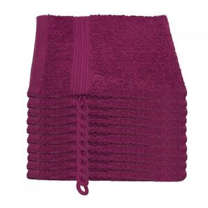 30 cm  x  50 cm Julie Julsen Lot de 10 serviettes dinvité douces et absorbantes certifiées Oeko-Tex 500 g/m² 30 x 50 cm rose bonbom Coton 