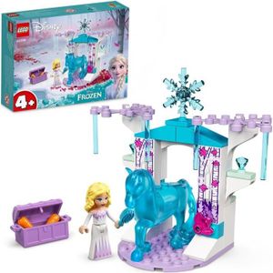ASSEMBLAGE CONSTRUCTION LEGO® 43209 Disney Elsa Et L’Écurie De Glace De Nokk, Jouet de la Reine des Neiges à Construire, avec Mini-Poupées et Cheval