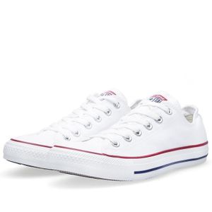 converse basse blanche fille