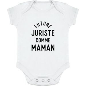 BODY body bébé | Cadeau imprimé en France | 100% coton | Future juriste comme maman