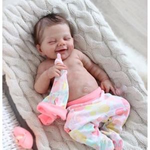 POUPÉE POUPEE Poupées nouveau-nées réalistes avec corps complet en silicone vinyle souple poupées bébé reborn réalistes de 19 pouces
