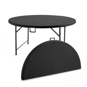 HOMELUX Table Pliante Ronde 120cm - Résine Extérieur/Intérieur - Hauteur 74cm