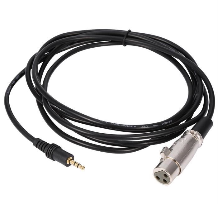 Sonoplay - Câble Micro XLR femelle Neutrik vers Jack 3,5 mm stéréo