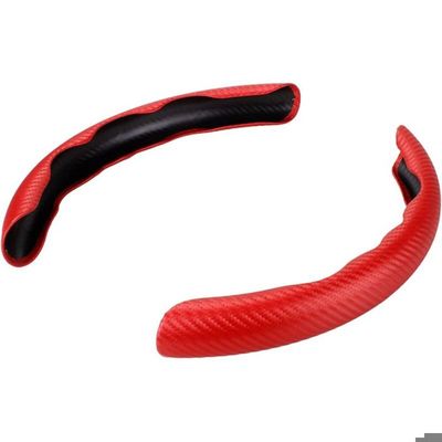 Housse de volant en fibre de carbone cristal et cuir
