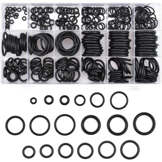 Yulakes Kit 270 Joints Toriques HNBR Vert – 18 Tailles Populaire Pour Auto, Clim, Réparation Véhicule Et Maison