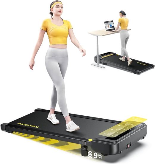 Tapis De Course Pliable 4-en-1 – Marche, Course, Pente 9% – Silencieux, Moteur 2,5 CV, Charge 140 Kg – Pour Maison - 6