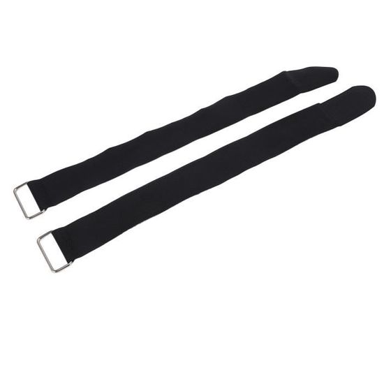 Lot De 2 Sangles De Pédale Pour Vélo D'appartement Kettler - 31 X 4,5 Cm, Noir - Gauche Et Droite, Réglables
