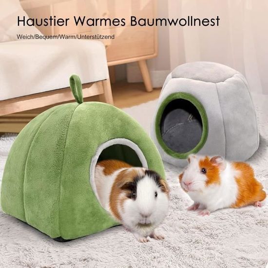 Lit Douillet Lavable Pour Cobaye Et Petits Animaux - Maison/cachette Pour Cage - Taille S à XL - 2