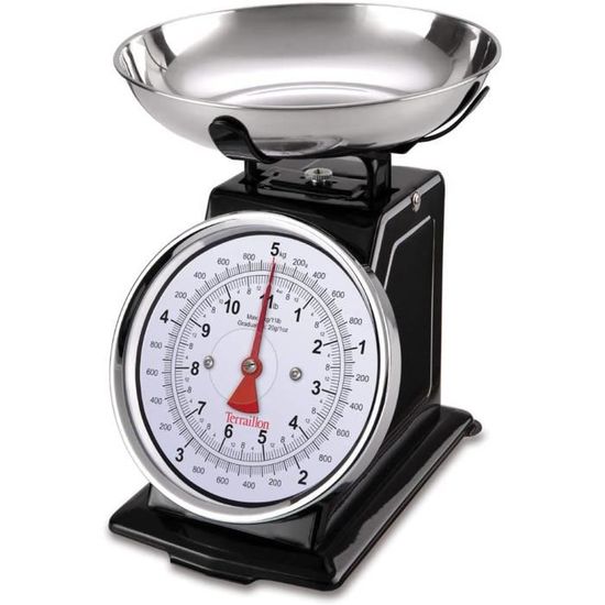 Balance De Cuisine Mécanique TERRAILLON TRAD 500 - 5 Kg Capacity | Style Vintage, Sans Piles