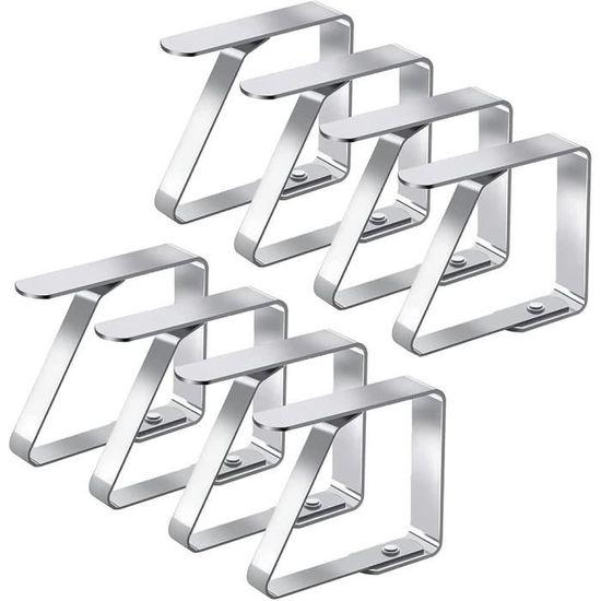 MIK Funshopping Lot De 4 Pinces à Nappe En Métal Tropical