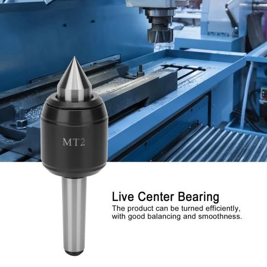 Live Center MK1 Haute Précision 0.01mm - Cône Morse Tour à Bois