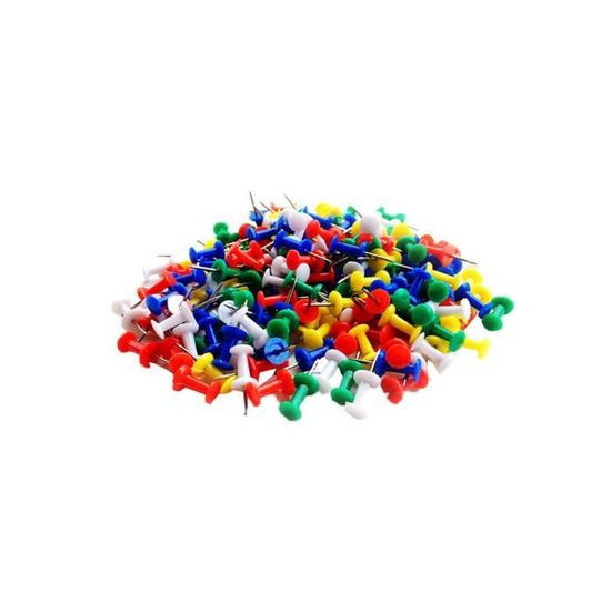 Lot De 200 Punaises Transparentes à Tête En Plastique Pour