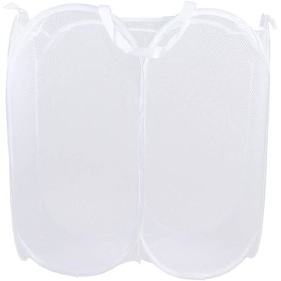 Clastyle 63L Panier à Linge Animaux De La Forêt - Grand Rangement Jouets 40x50cm Blanc