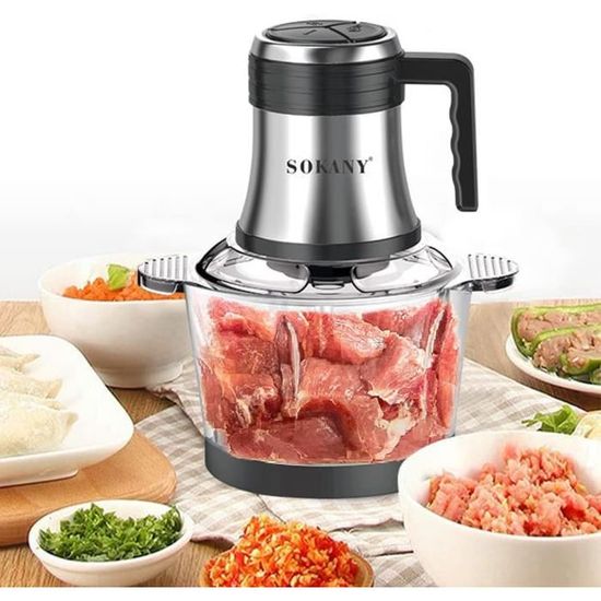 Hachoir électrique, Mini Hachoir à Viande Electrique 5L Avec