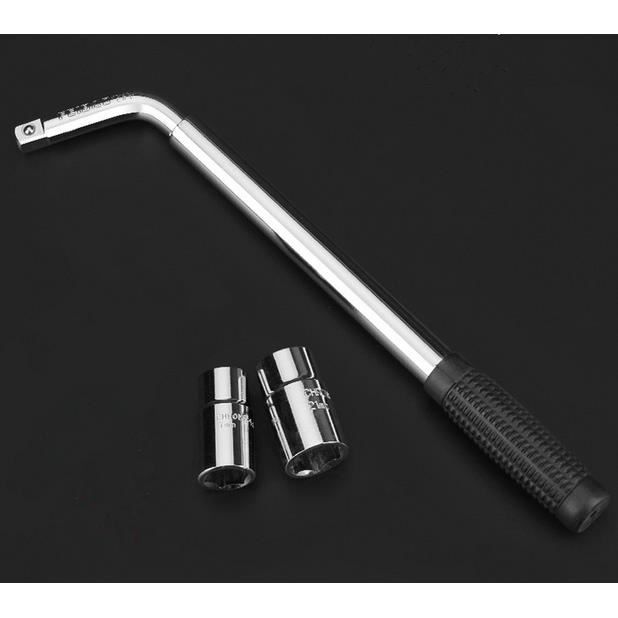 Universel Clé Démonte-Roue Télescopique 17-19 mm Extracteur de Boulon Antivole + clé de roue 21-23mm télescopique extensible