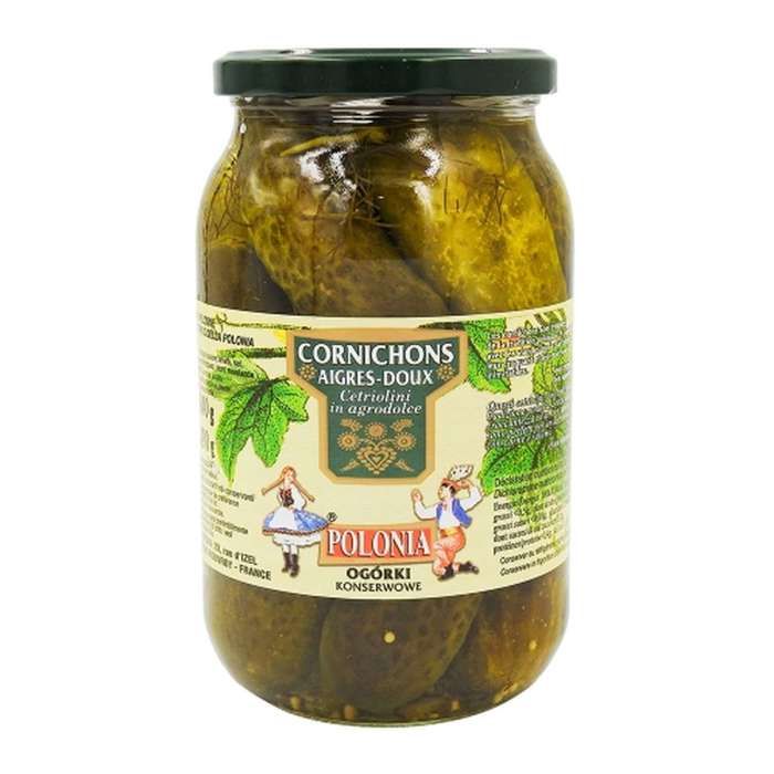 Cornichons aigres doux - Ogorki - bocal 490g