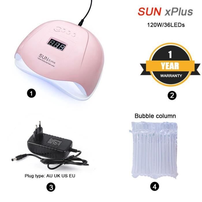 sèche-ongles -120W lampe LED pour ongles avec 36 pièces LED lampe UV pour manucure Gel sèche-o...- Modèle: SUNX plus - MIZJHGA04756