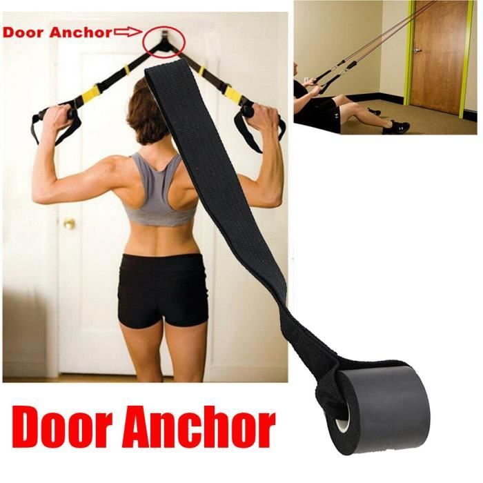 Mousse Ancre De Porte pour Bande De Résistance Tube Porte de Bâtiment de Muscle La Musculation band - Modèle: Black - HSJSTLDB05443
