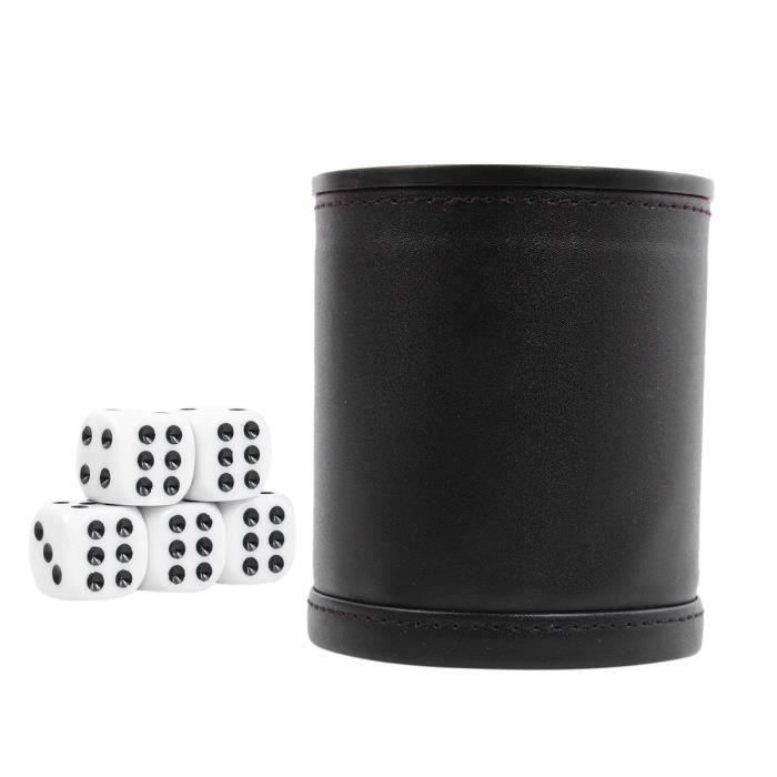 1 Ensemble De Dés Tasse En Cuir Durable Pratique Jeu Jouet Sex Toy ACCESSOIRE TABLE MULTI-JEUX - PIECE DETACHEE TABLE MULTI-JEUX