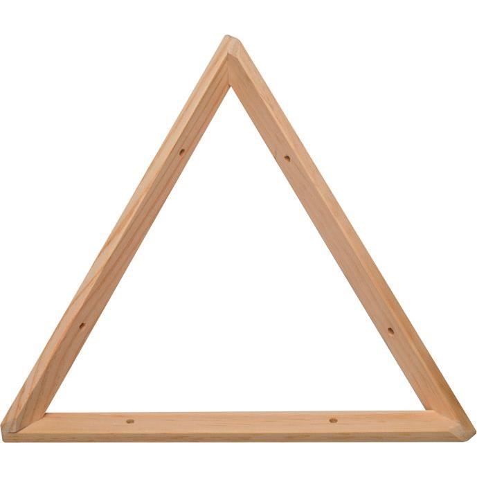 Equerre fixation et décoration - 30x30x30 cm - pin