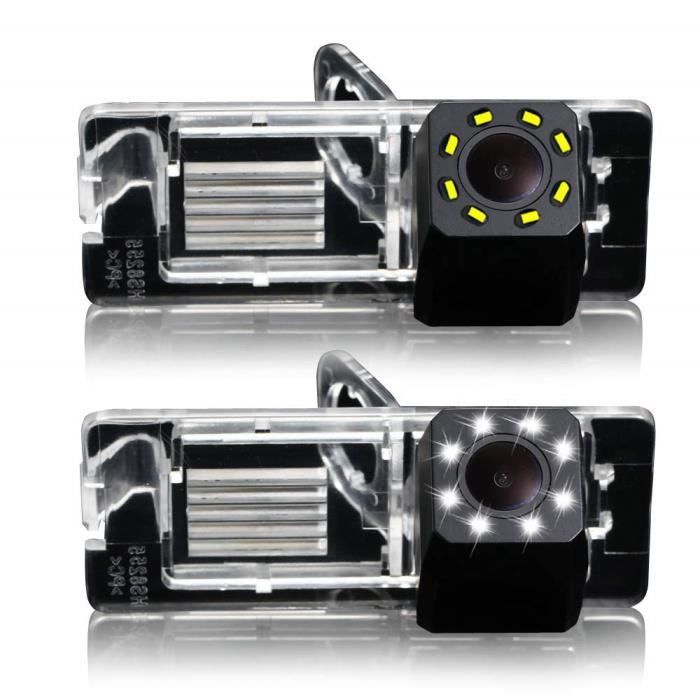 Dynavsal 8LED Vision Nocturne 170° Grand Angle HD Couleur étanche Caméra de recul pour Renault Fluence-Duster Latitude Scenic2-3