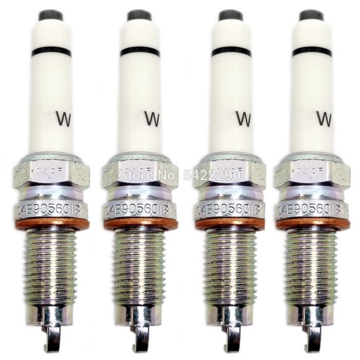 Bobines d'allumage,Bougie d'allumage en Iridium, 4 pièces, pour VW Volkswagen coccinelle Golf Jetta Santana Gran Lavida - Type 4pcs