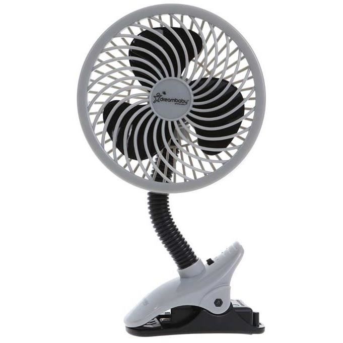 DREAMBABY® VENTILATEUR DE POUSSETTE À CLIPSER STROLLERBUDDY DELUXE EZY-FIT - NOIR