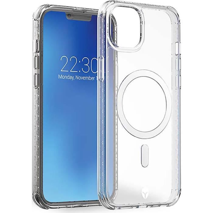 Coque Renforcée Apple iPhone 14 Max AIR Compatible MagSafe Garantie à vie Transparente Force Case