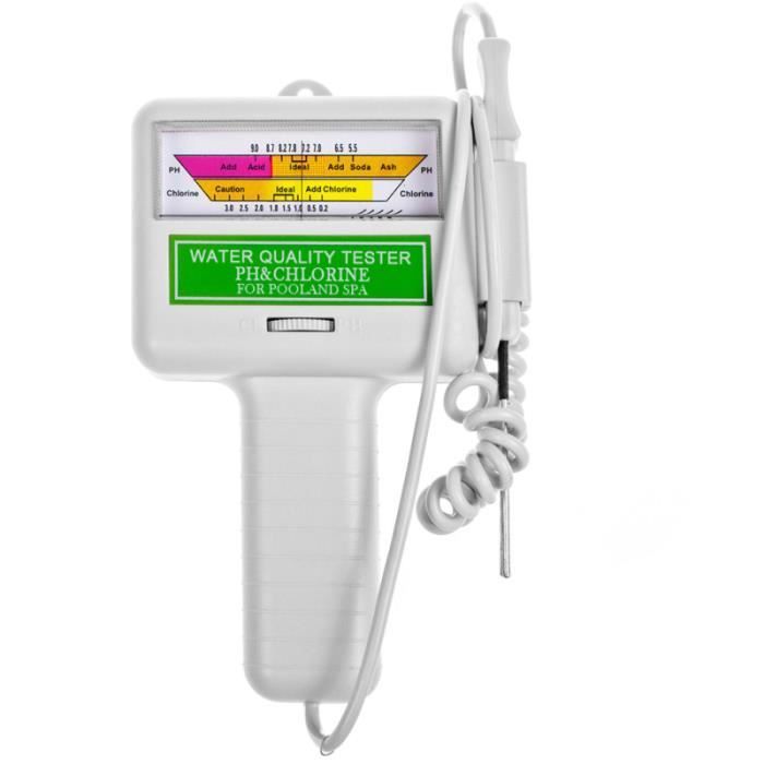 Testeur de Qualite de l'eau de chlore PH / CL2 de piscine (gris) PISCINE COMPLETE - KIT PISCINE