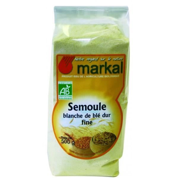 Semoule blanche de blé dur grosse 500g, Markal