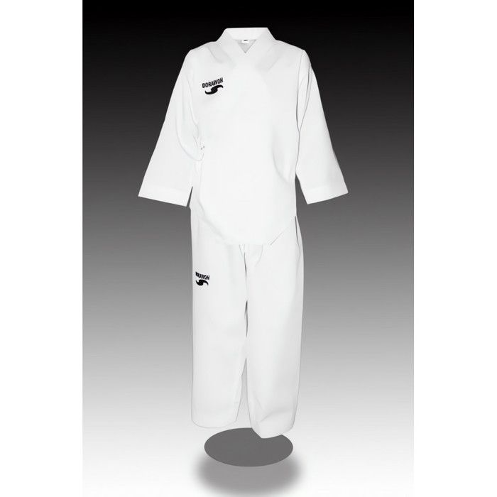 Dobok Poomsae brode SCHOOL col Y blanc par Dorawon
