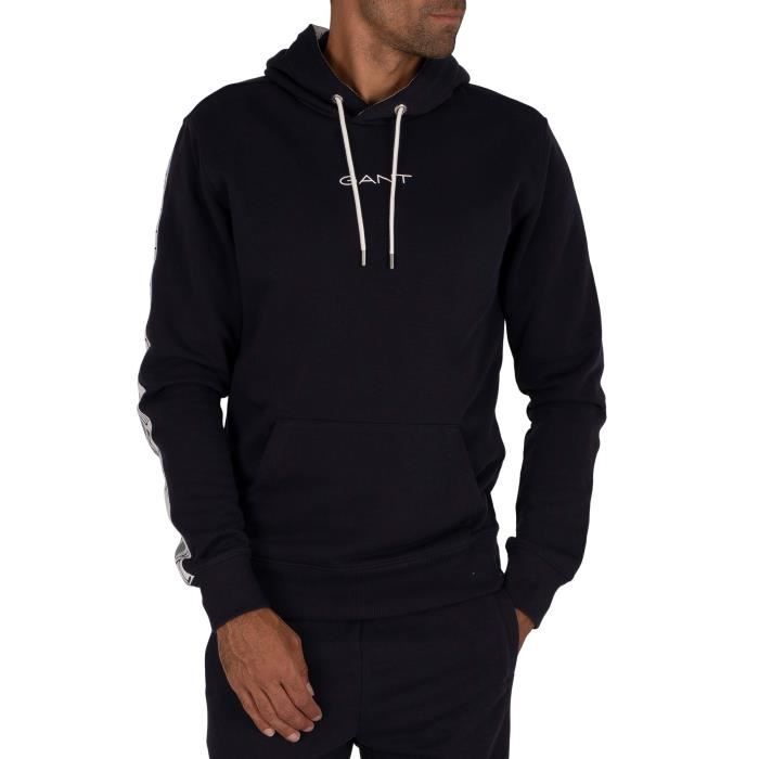 Gant Pour des hommes Stripes Sweat à capuche, Bleu
