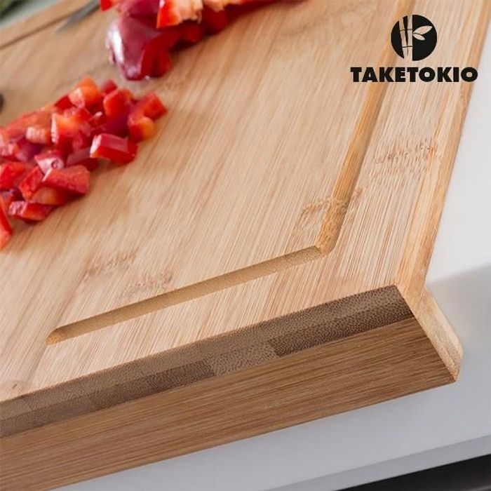 PLANCHE À DÉCOUPER EN BAMBOU POUR PLAN DE TRAVAIL TAKETOKIO
